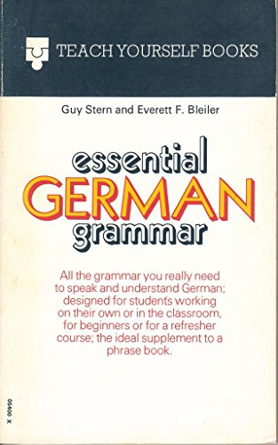 Stock image for Essential German Grammar for sale by Better World Books
