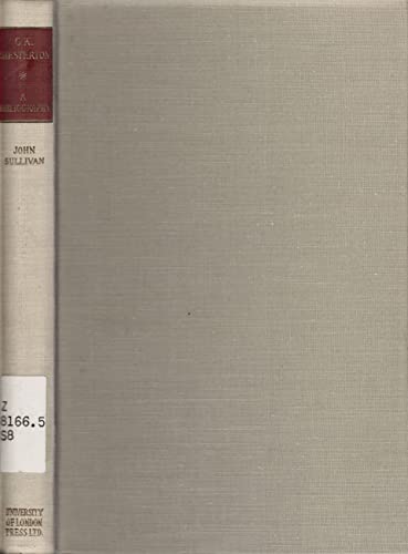 9780340087763: G.K.Chesterton: A Bibliography