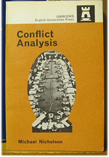 Beispielbild fr Conflict Analysis zum Verkauf von PsychoBabel & Skoob Books