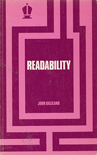 Readability (A UKRA teaching of reading monograph) (9780340150177) by John Gilliland; John Merritt