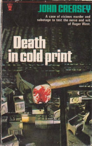 Death in Cold Print (9780340150238) by John Creasey