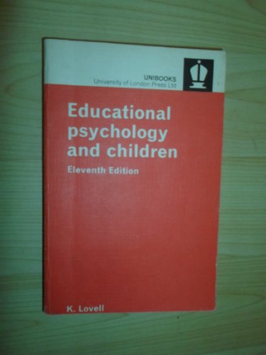 Beispielbild fr Educational Psychology and Children zum Verkauf von Better World Books