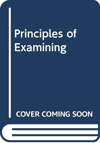 Stock image for Principles of Examining for sale by Webbooks, Wigtown