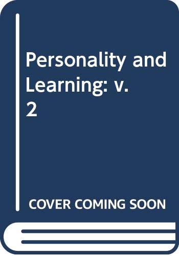 9780340204740: Personality and Learning: v. 2