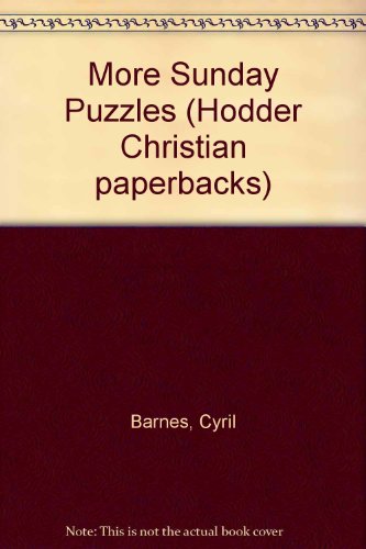 9780340247327: More Sunday Puzzles (Hodder Christian paperbacks)