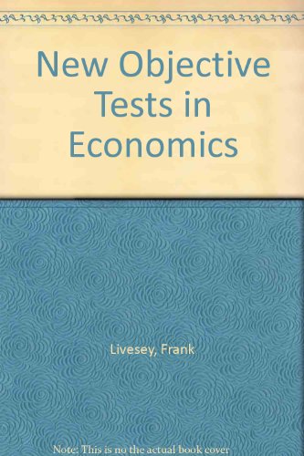 9780340248065: New Objective Tests in Economics