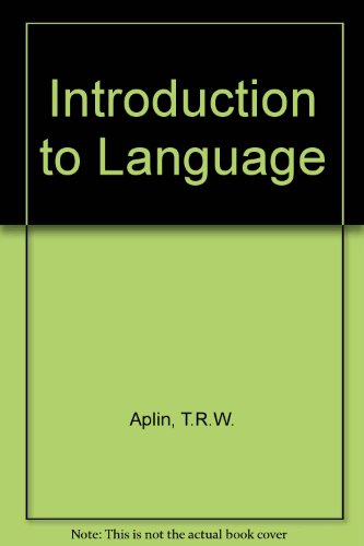 Introduction to Language (9780340260319) by Downes, P.J.