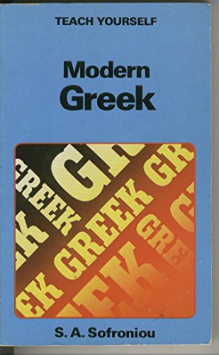 Beispielbild fr Teach Yourself Modern Greek (Teach Yourself) zum Verkauf von SecondSale