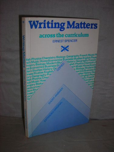 Writing Matters Across the Curriculum (SCRE Publication) (9780340333136) by Scottish Council For Research In Education