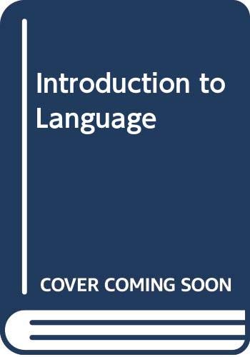 Introduction to Language: Pupil's Book (9780340367254) by Aplin, T.; Et Al; Downes, P. J.; Pickett, Jan