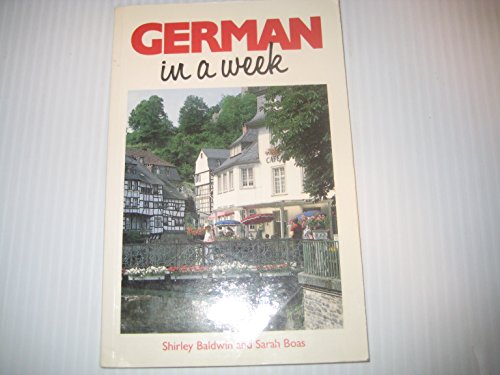 Imagen de archivo de German in a Week a la venta por Better World Books: West