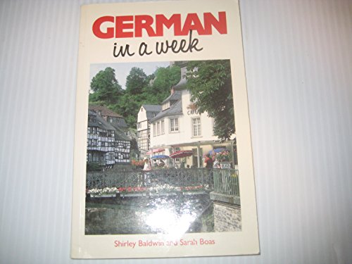 Stock image for German in a Week for sale by Better World Books: West