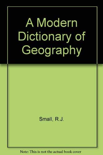 Stock image for A Modern Dictionary of Geography for sale by Better World Books