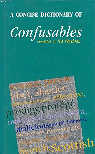Stock image for A Concise Dictionary of Confusables. for sale by Antiquariaat Schot