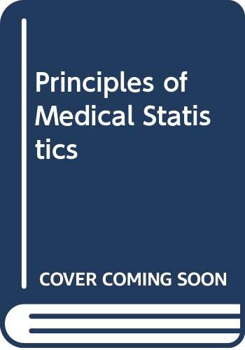 Stock image for Principles of Medical Statistics for sale by WorldofBooks