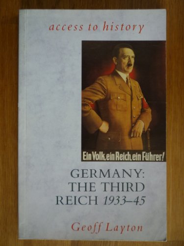 9780340538470: Germany: The Third Reich, 1933-45 (Access to history)