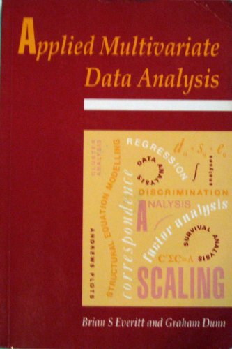 Imagen de archivo de APPLIED MULTIVARIATE DATA ANALYSIS a la venta por Goldstone Books