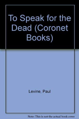 Beispielbild fr To Speak for the Dead (Coronet Books) zum Verkauf von WorldofBooks