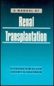 Imagen de archivo de Manual of Renal Transplantation a la venta por Wonder Book