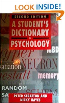 Stock image for A Student's Dictionary of Psychology for sale by Hippo Books