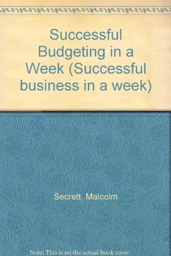 Stock image for Successful Budgeting in a week (IAW) for sale by AwesomeBooks