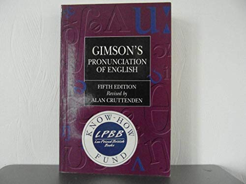 Stock image for Gimson's Pronunciation of English for sale by WorldofBooks