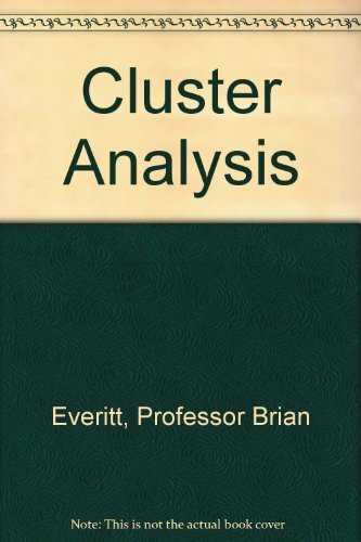 Beispielbild fr Cluster Analysis zum Verkauf von Better World Books