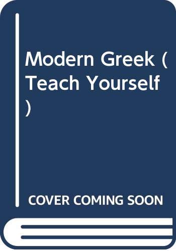 Stock image for TY Modern Greek (Teach Yourself) for sale by AwesomeBooks