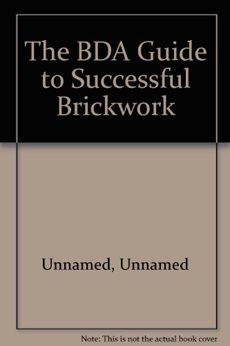 9780340592595: BDA Guide to Successful Brickwork