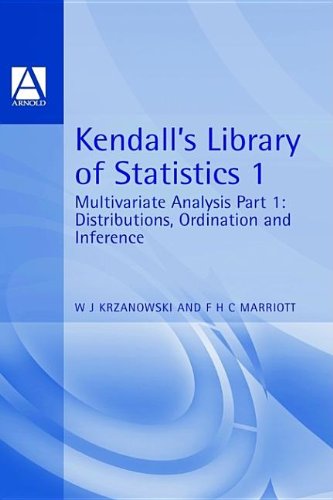 9780340593264: Distributions, Ordination and Inference (v. 1) (Kendall's Library of Statistics)