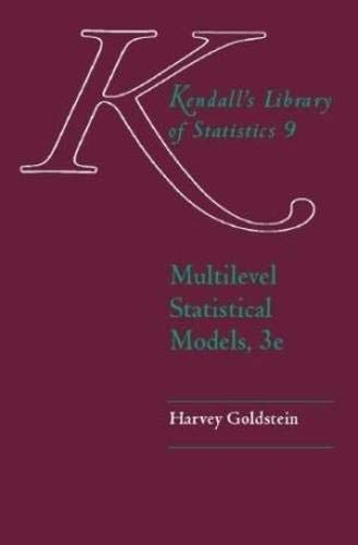 Beispielbild fr Multilevel Statistical Models Edition Two ( 2 ) EA (Kendall's Library of Statistics) zum Verkauf von AwesomeBooks