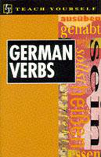 Imagen de archivo de German Verbs a la venta por Hamelyn