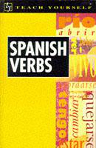 Stock image for Teach Yourself Spanish Verbs New Edition (TYL) for sale by AwesomeBooks