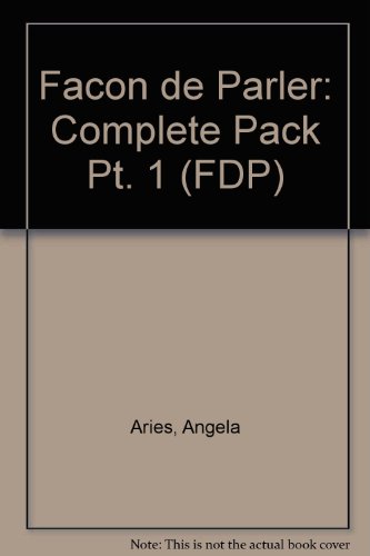 9780340608999: Facon De Parler 1 COMPLETE PK 2ED: Pt. 1 (FDP)