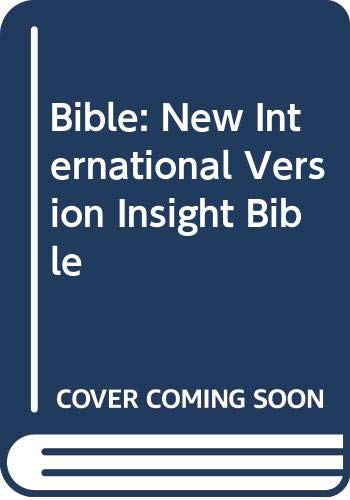 Stock image for Bible: New International Version Insight Bible for sale by AwesomeBooks