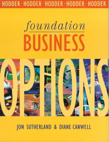 Stock image for Foundation Business Options (Foundation Series) for sale by Reuseabook