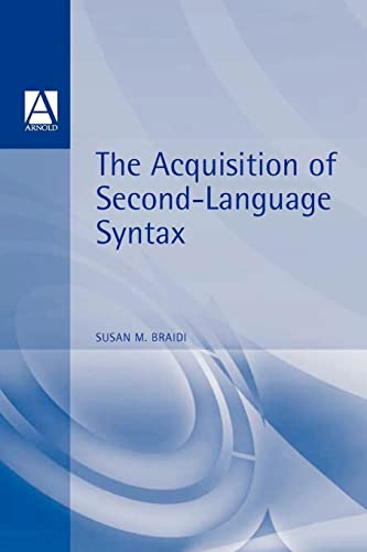 Beispielbild fr Acquisition of Second Language Syntax zum Verkauf von WorldofBooks