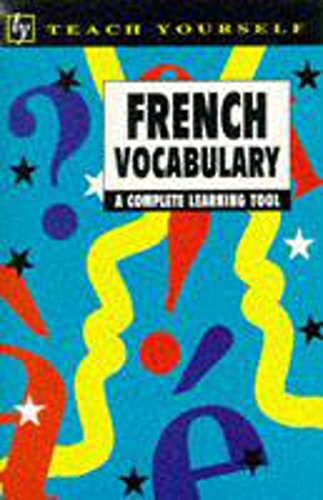 Imagen de archivo de French Vocabulary (Teach Yourself) a la venta por Wonder Book