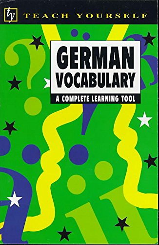 9780340663707: German Vocabulary (Teach Yourself)