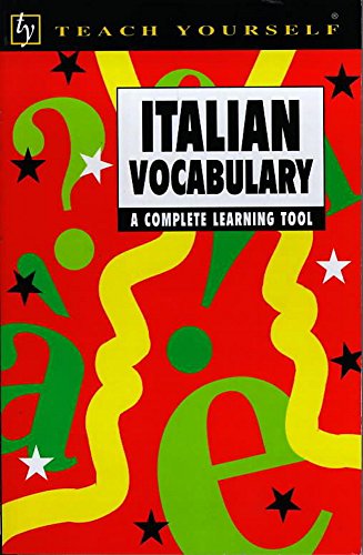 Imagen de archivo de Teach Yourself Italian Vocabulary (TYL) a la venta por WorldofBooks