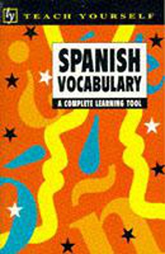 Imagen de archivo de Spanish Vocabulary (TYL) a la venta por Goldstone Books