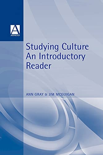 Imagen de archivo de Studying Culture: An Introductory Reader (Hodder Arnold Publication) a la venta por SecondSale