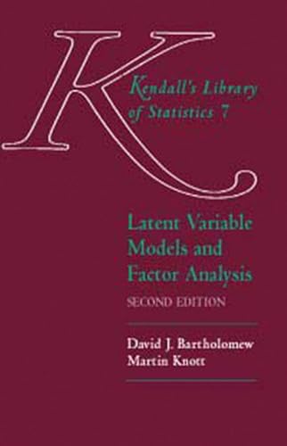 Stock image for Latent Variable Models and Factor Analysis (Kendall's Library of Statistics, 7) for sale by SecondSale