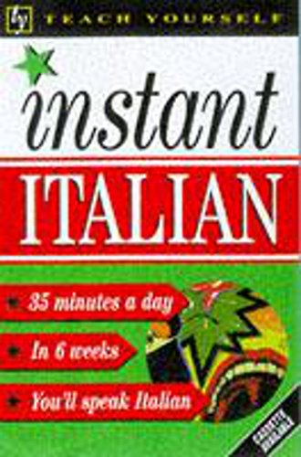 Beispielbild fr Teach Yourself Instant Italian (TYL) zum Verkauf von WorldofBooks