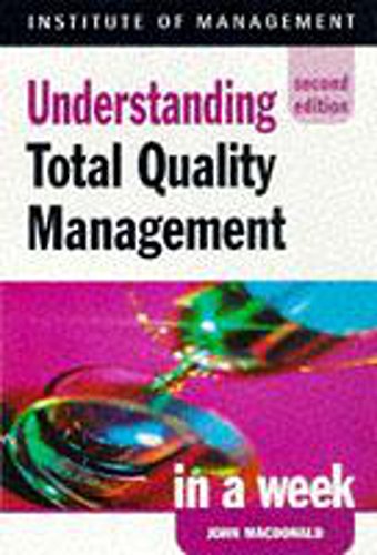 Beispielbild fr Total Quality Management in a week 2nd edition (IAW) zum Verkauf von WorldofBooks