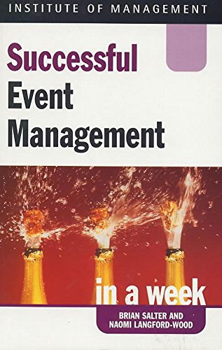 Imagen de archivo de Successful Event Management in a week (IAW) a la venta por AwesomeBooks