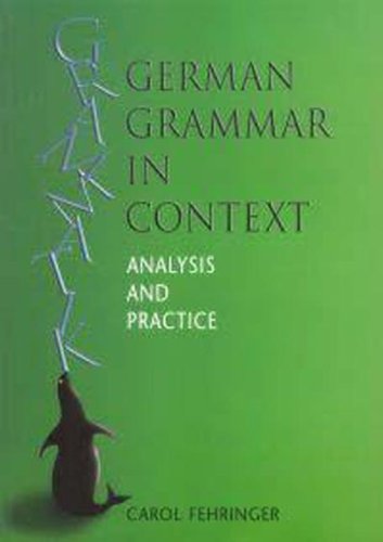 9780340763100: German Grammar in Context: Analysis and Practice