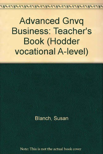Stock image for Hodder Vocational A Level: Business: Teacher's Book for sale by Silver Trees Books