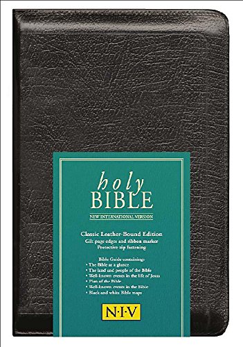 9780340786970: NIV Popular Bible Black Bonded Leather with zip and j-wrap