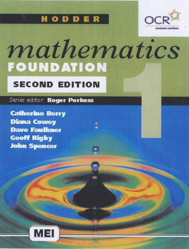 Hodder Mathematics Foundation 1 (9780340803691) by Berry, Catherine; Bryden, Pat